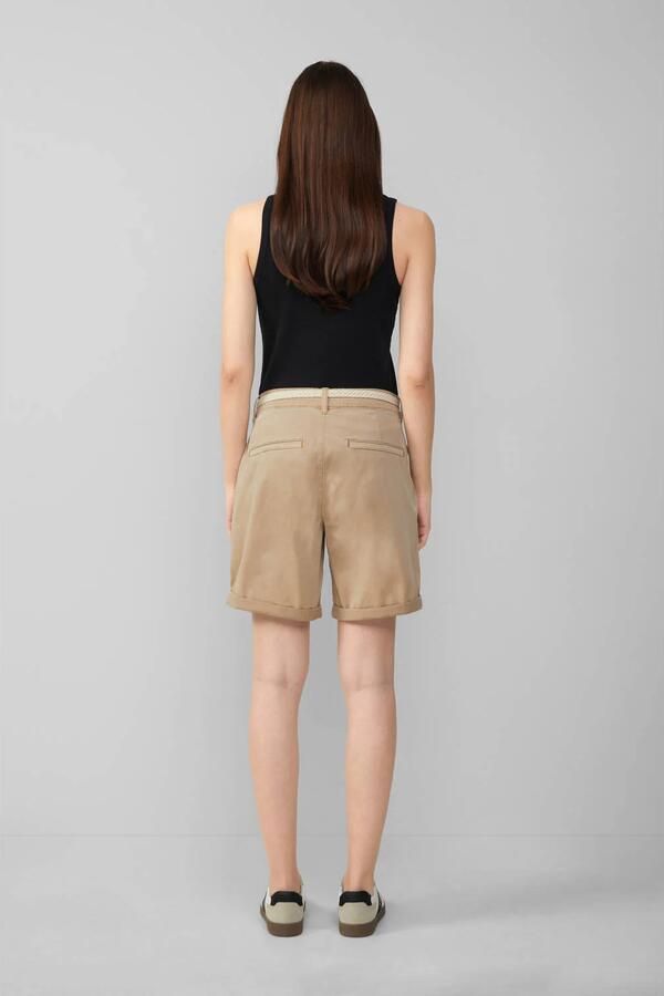 S.Oliver RED LABEL Regular fit korte chino met gevlochten riem - Foto 2