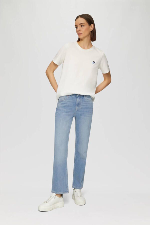 S.Oliver regular waist bootcut jeans medium blue denim