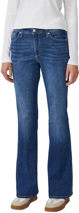 S.Oliver Bootcut jeans Beverly in stretchkwaliteit met studs op de zakken - Foto 1