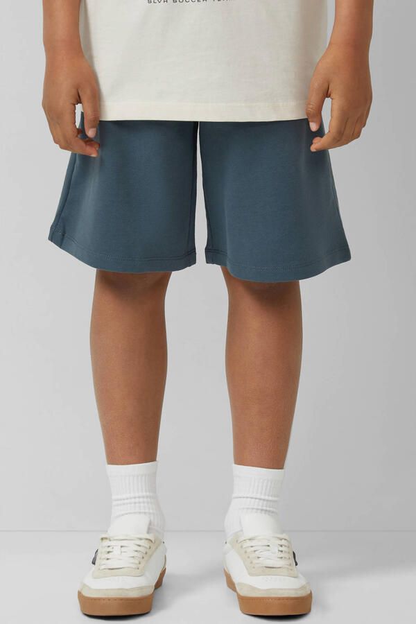 S.Oliver regular waist sweatshort grijsblauw