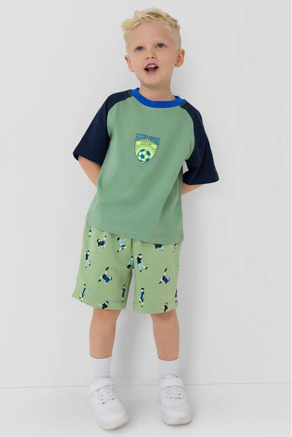 S.Oliver regular waist sweatshort groen