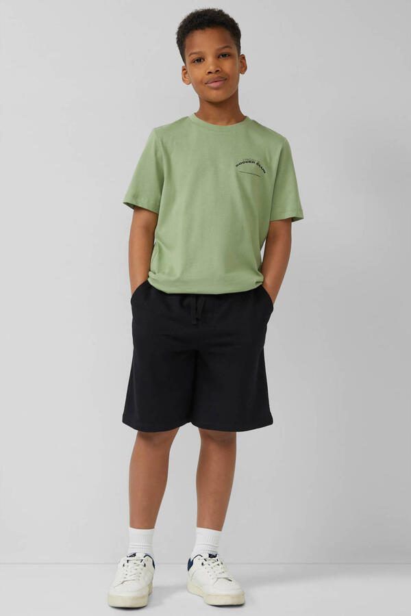S.Oliver regular waist sweatshort zwart - Foto 2