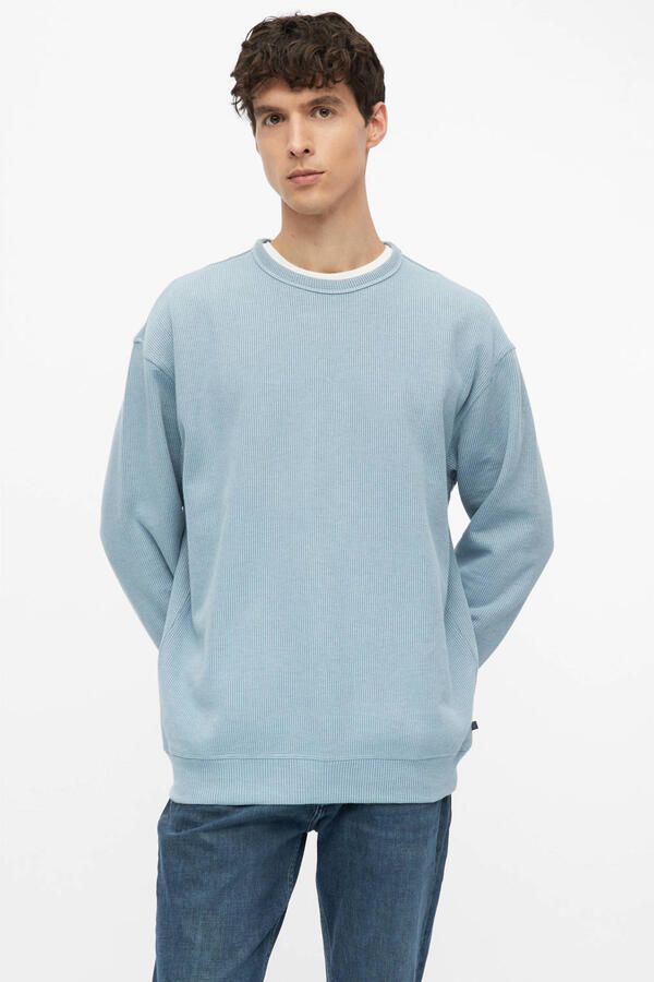 S.Oliver relaxed fit sweater lichtblauw