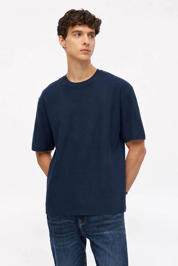S.Oliver relaxed fit T-shirt donkerblauw
