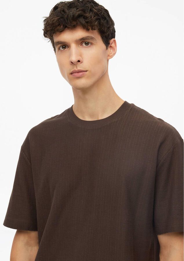 S.Oliver relaxed fit T-shirt donkerbruin - Foto 2