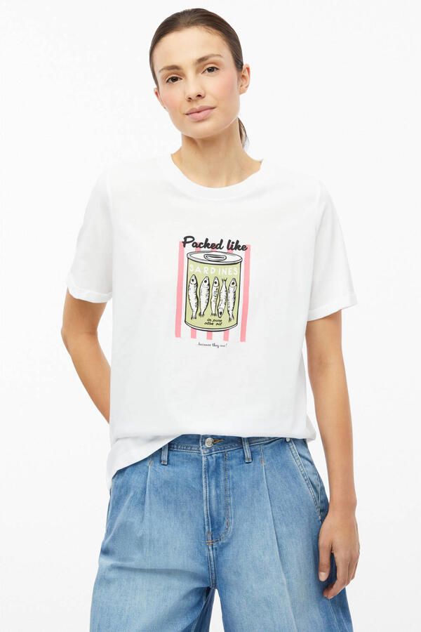 S.Oliver RED LABEL regular fit T-shirt van puur katoen - Foto 3