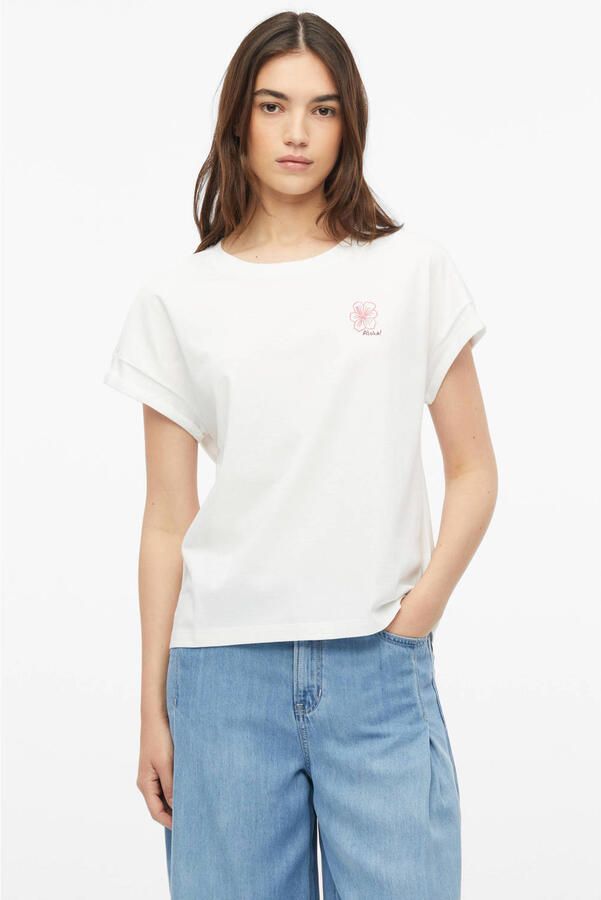 S.Oliver relaxed fit top met print wit