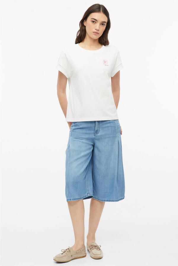 S.Oliver relaxed fit top met print wit - Foto 2