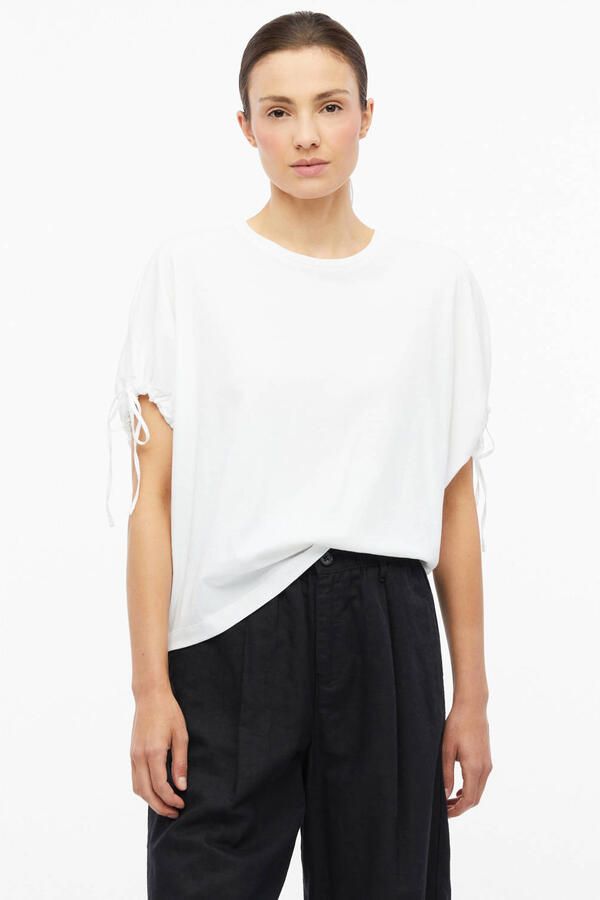S.Oliver relaxed fit top met vleermuismouwen wit