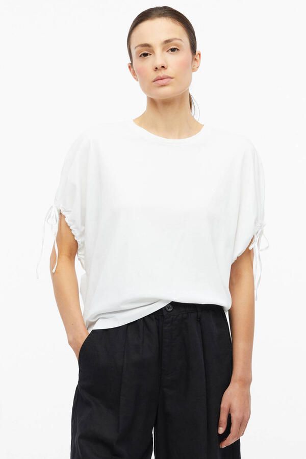 S.Oliver relaxed fit top met vleermuismouwen wit - Foto 3