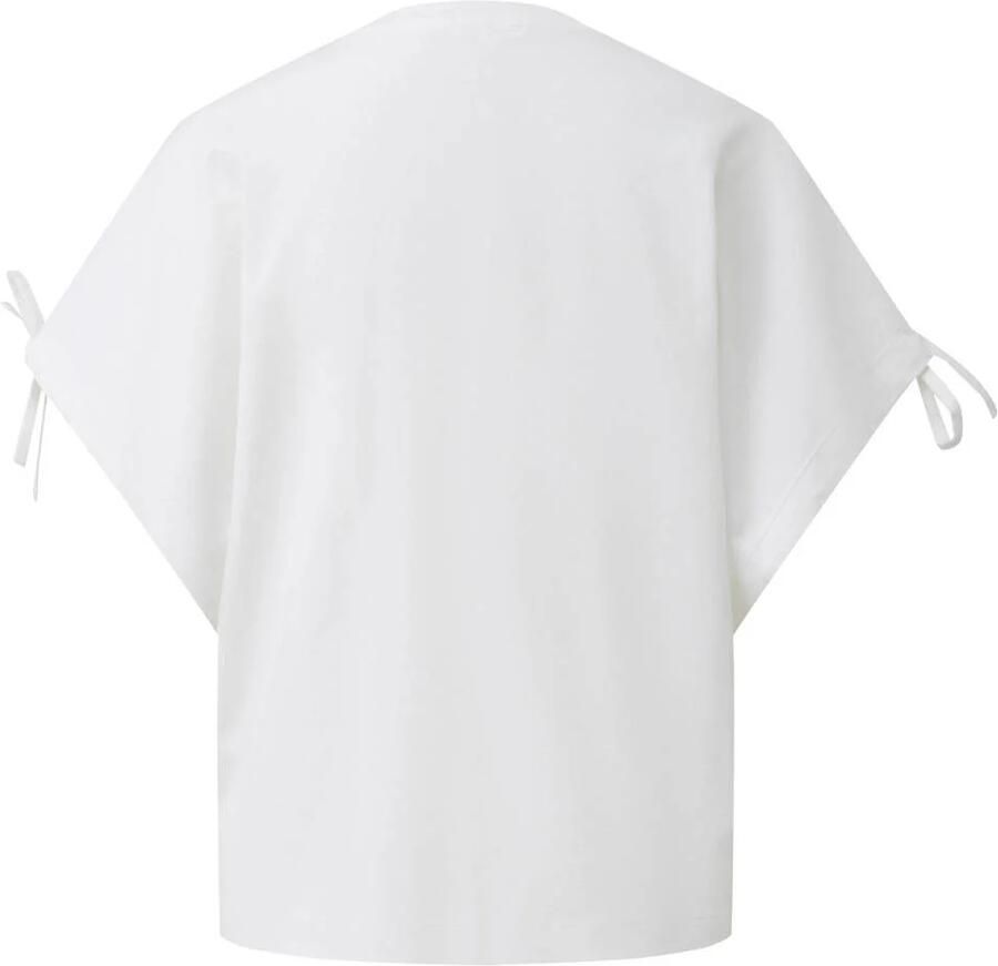 S.Oliver relaxed fit top met vleermuismouwen wit - Foto 2