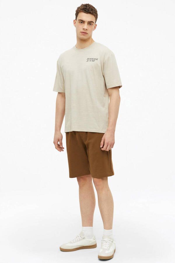 S.Oliver relaxed sweatshort bruin - Foto 3