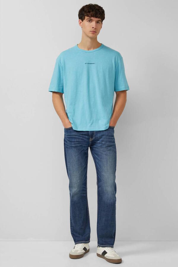 S.Oliver relaxed T-shirt met backprint blauw - Foto 3