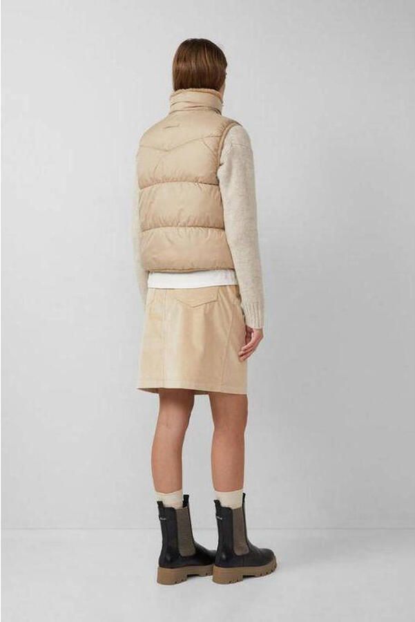 S.Oliver RED LABEL Aan twee kanten draagbaar gewatteerd regular fit gilet van imitatiebont - Foto 5