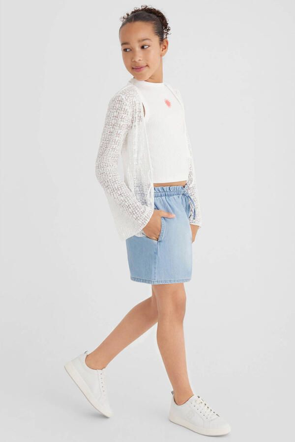 S.Oliver RED LABEL Wide leg korte jeans van puur katoen - Foto 2