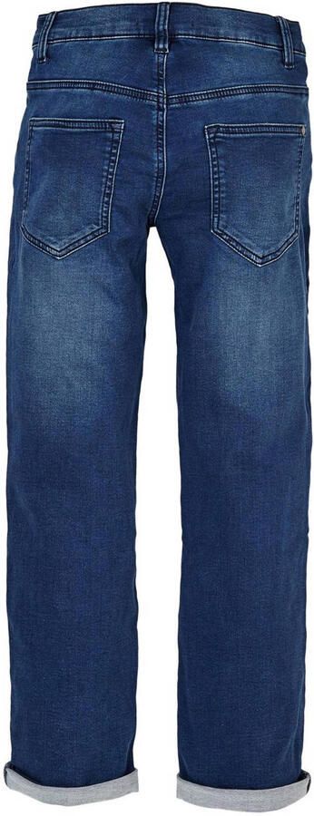 S.Oliver slim fit jeans dark denim Blauw Effen 140