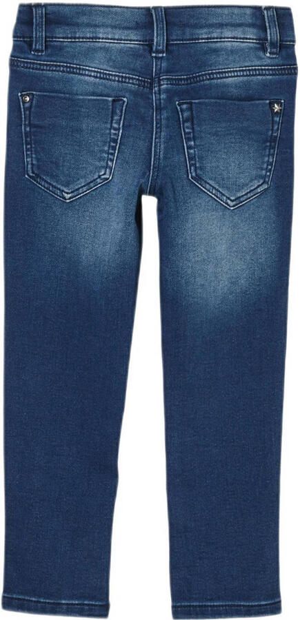 S.Oliver slim fit jeans dark denim Blauw Meisjes Katoen Effen 110 - Foto 3