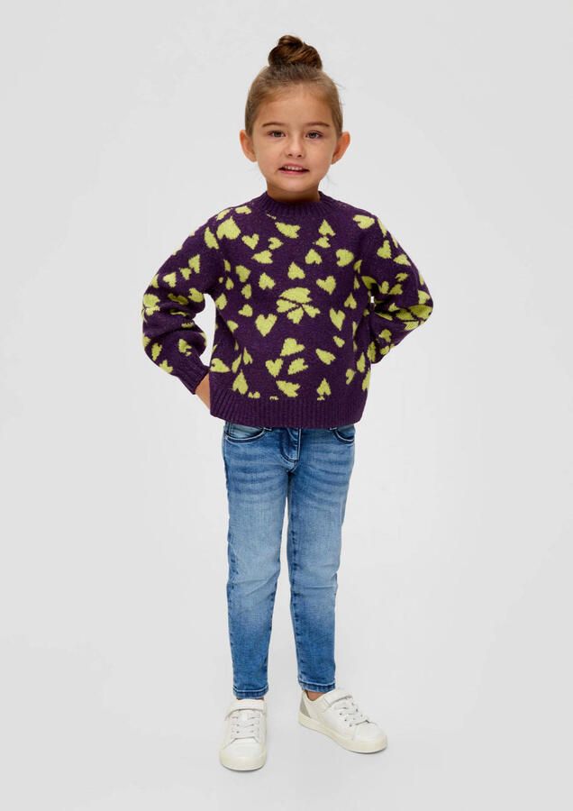 S.Oliver slim fit jeans KATHY blauw Meisjes Polyester Effen 122 - Foto 3