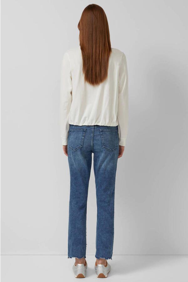 S.Oliver slim fit jeans met parels medium blue denim - Foto 2
