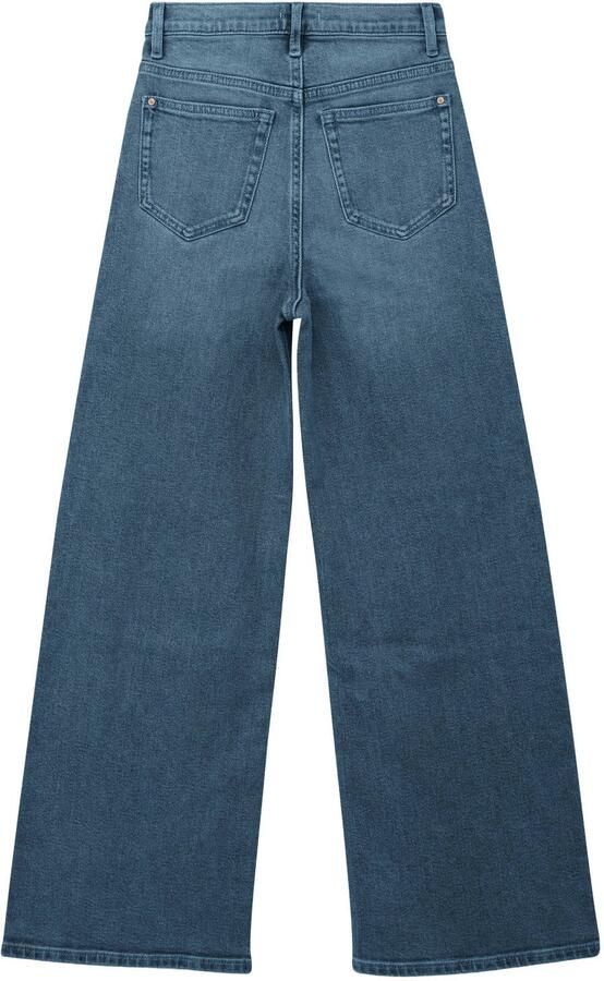 S.Oliver slim fit wide leg jeans mediumblauw