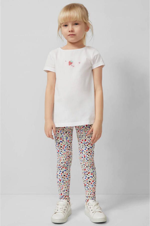 S.Oliver slim gebloemde legging ecru - Foto 2