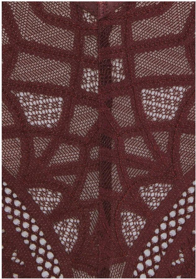 S.Oliver RED LABEL Beachwear Slip Milene met edele band en modieus accessoire aan de voorkant in het midden