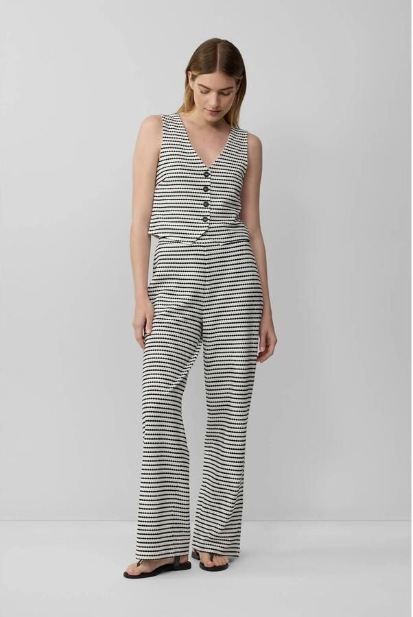 S.Oliver RED LABEL Relaxed fit stoffen broek met katoen