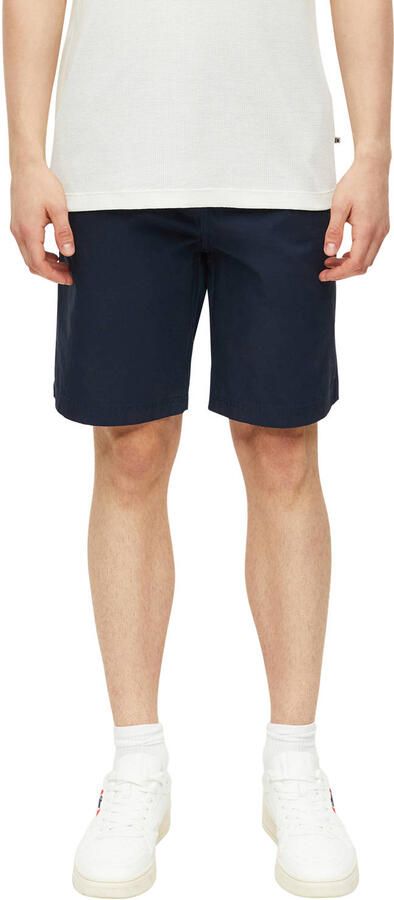 S.Oliver straight leg bermuda korte broek blauwzwart
