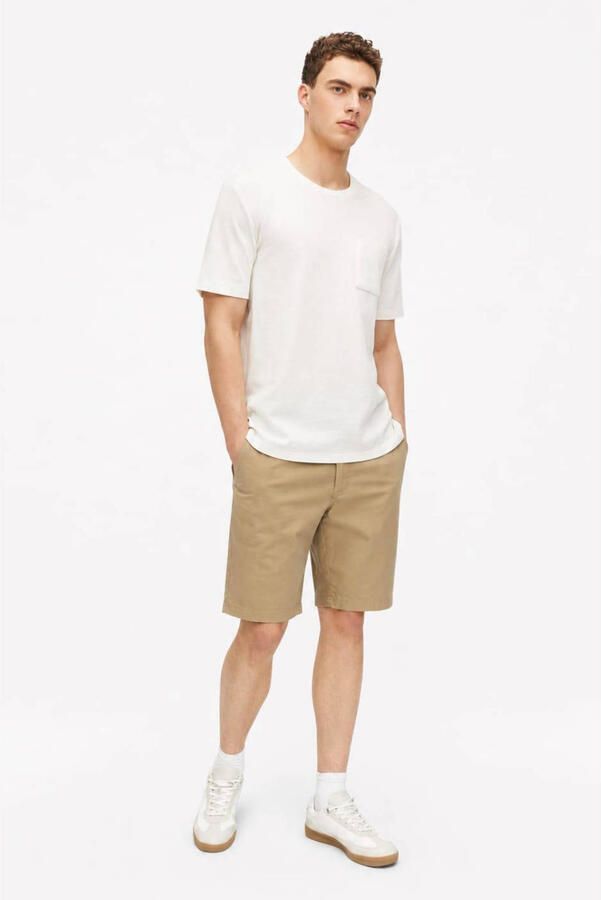 S.Oliver straight leg bermuda short beige