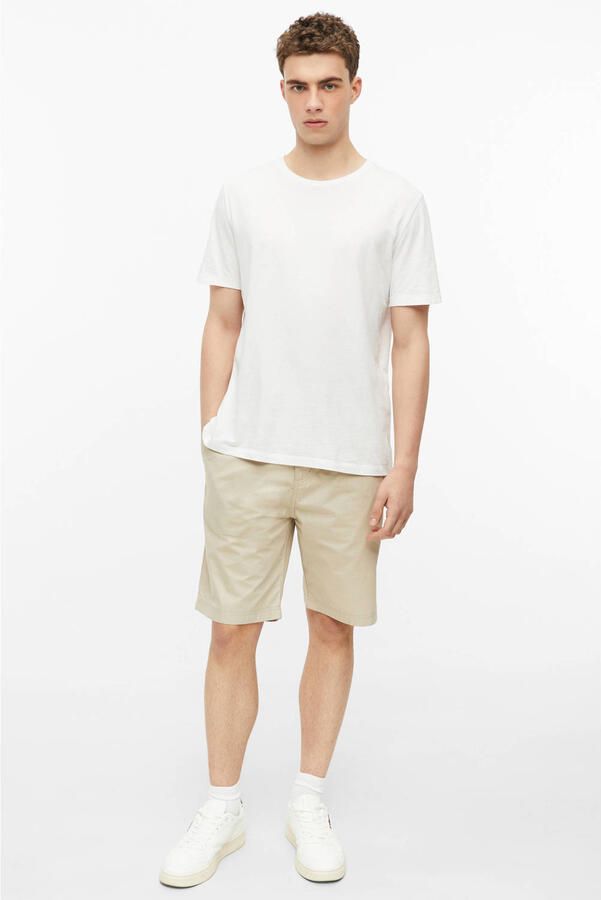 S.Oliver straight leg bermuda short beige - Foto 3