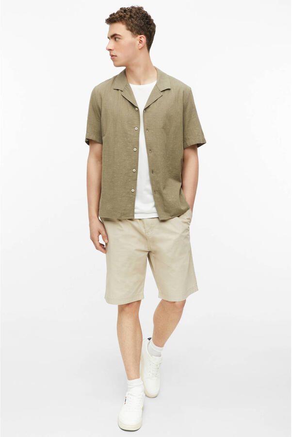 S.Oliver straight leg bermuda short beige - Foto 2