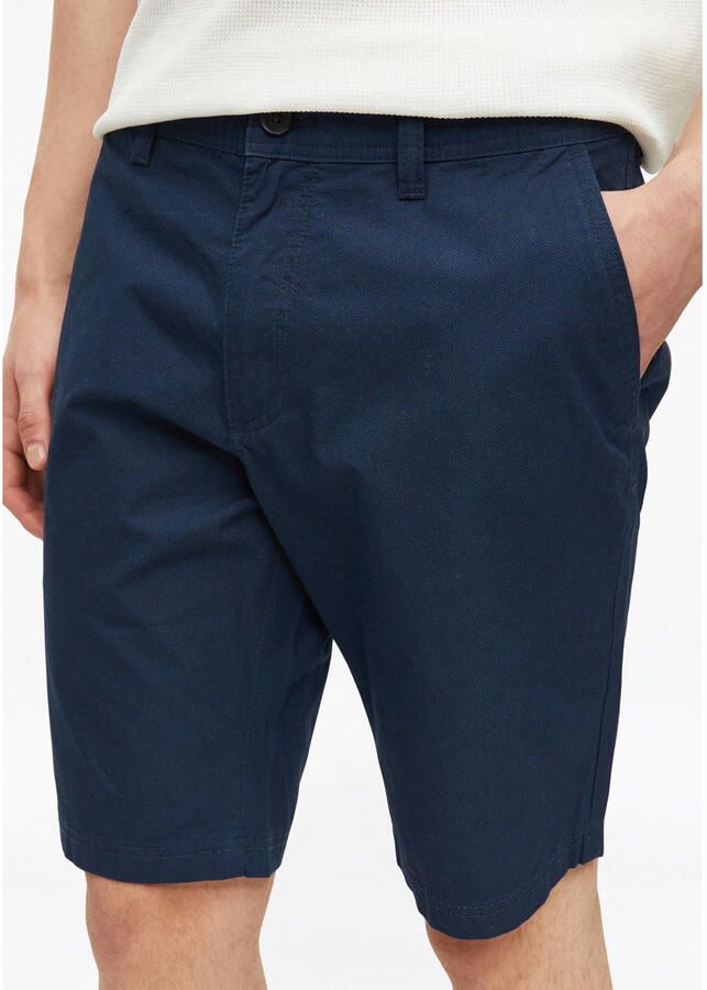 S.Oliver straight leg bermuda short donkerblauw - Foto 2