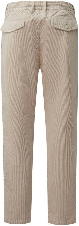 S.Oliver straight leg corduroy casual broek beige