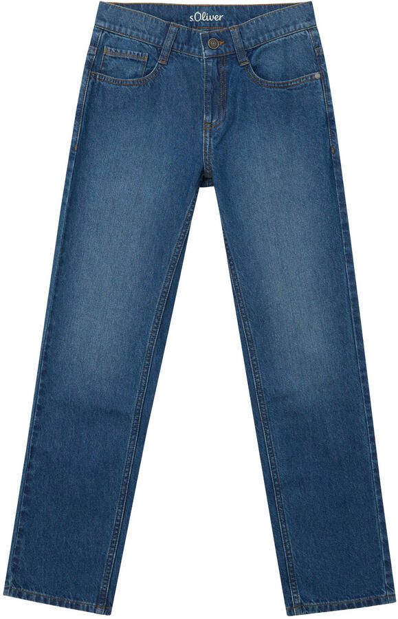 S.Oliver straight leg jeans middelblauw