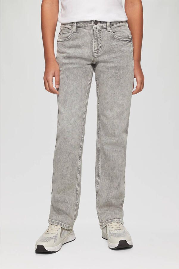 S.Oliver RED LABEL Straight fit jeans van katoenmix met destroyed-details model 'PETE' - Foto 2