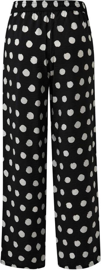 S.Oliver straight regular waist broek zwart