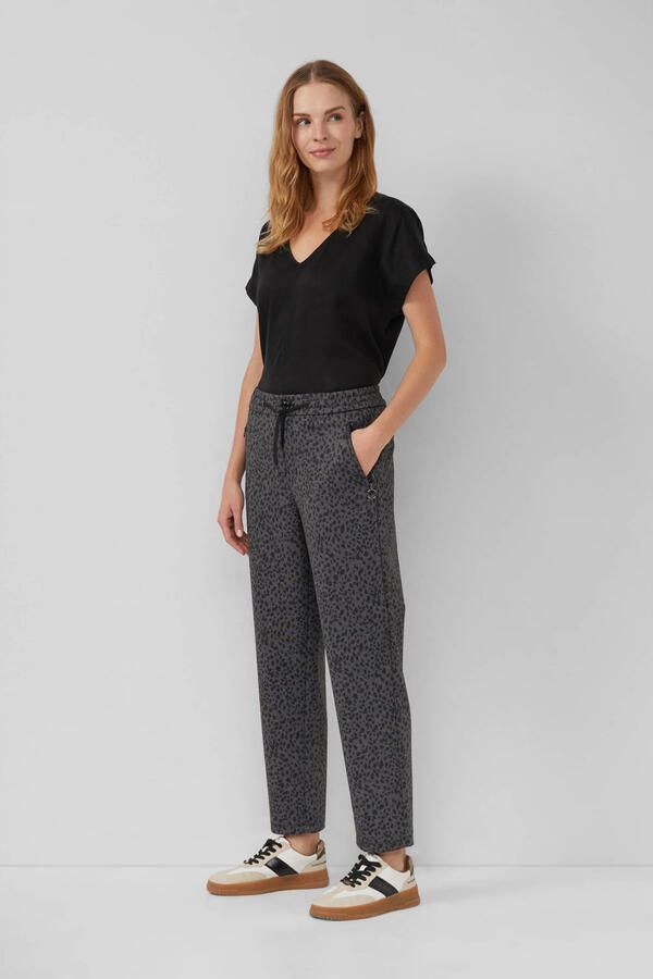 S.Oliver straight regular waist broek zwart - Foto 2