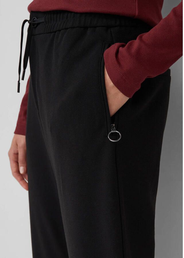 S.Oliver RED LABEL Regular fit joggingbroek met ritszakken - Foto 2