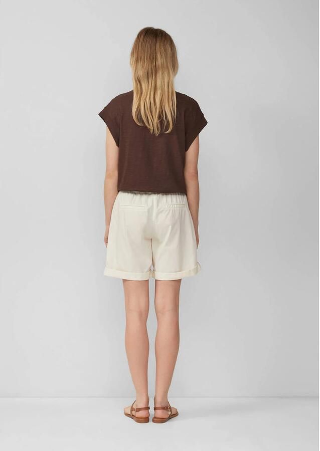 S.Oliver straight regular waist casual short ecru - Foto 2