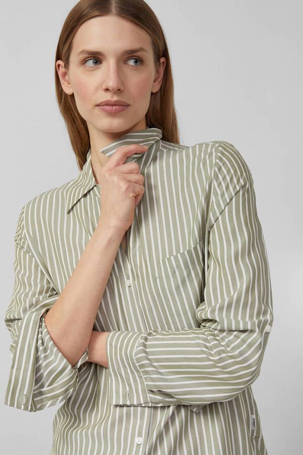 S.Oliver RED LABEL Regular fit blouse met lange mouwen van pure viscose - Foto 3