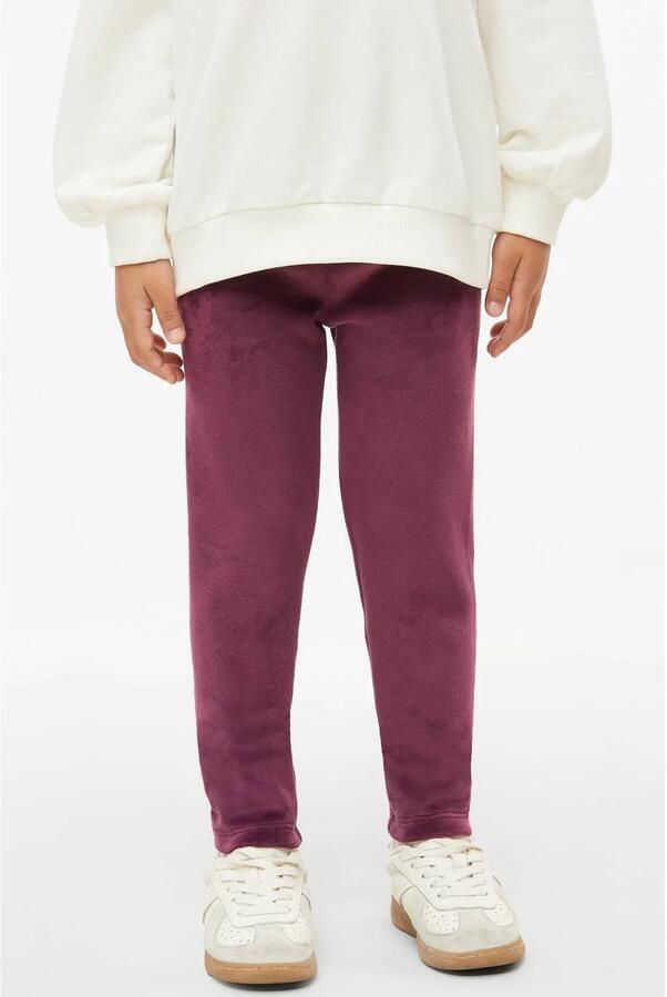 S.Oliver suède legging bordeauxrood