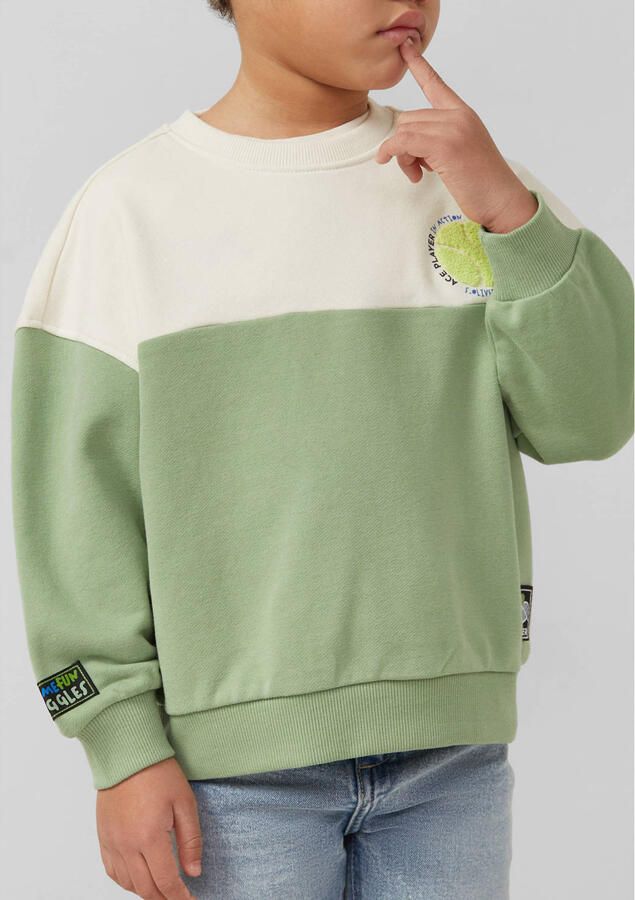 S.Oliver RED LABEL relaxed fit sweatshirt van katoenmix