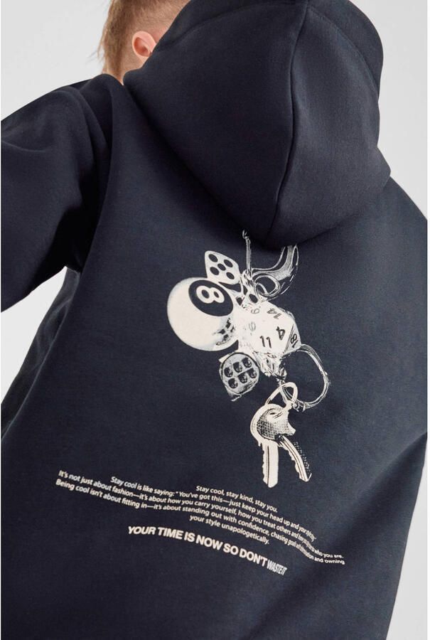 S.Oliver sweater met backprint zwart Backprint - Foto 2