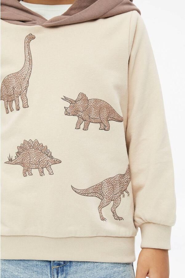 S.Oliver sweater met print beige Printopdruk - Foto 2