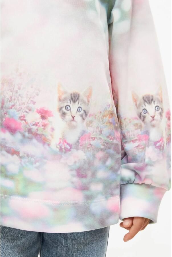 S.Oliver sweater met print wit Printopdruk - Foto 2