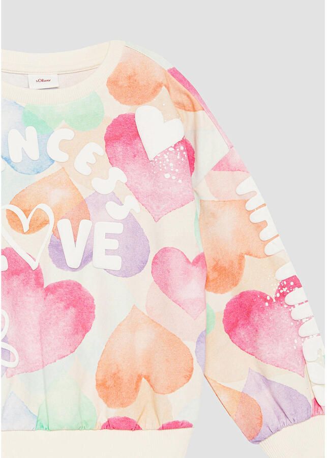 S.Oliver RED LABEL Oversized sweatshirt met all-over print