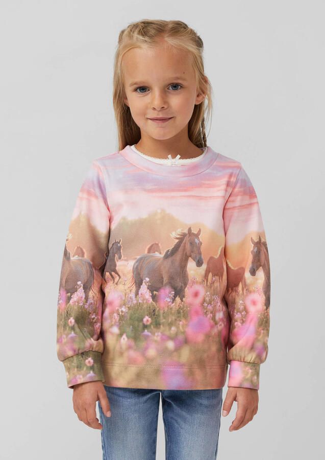 S.Oliver RED LABEL Regular fit sweatshirt met katoen - Foto 2