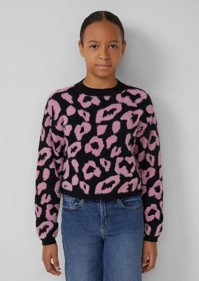 S.Oliver RED LABEL Loose fit gebreide pullover van katoenmix