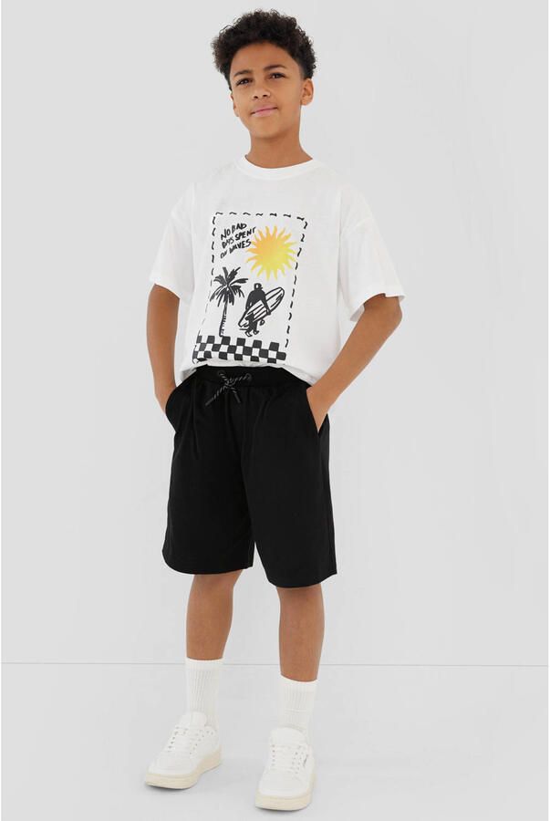 S.Oliver RED LABEL regular fit sweatshorts van katoenmix - Foto 2