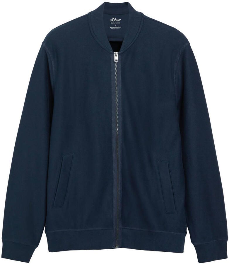 S.Oliver sweatvest blauwzwart